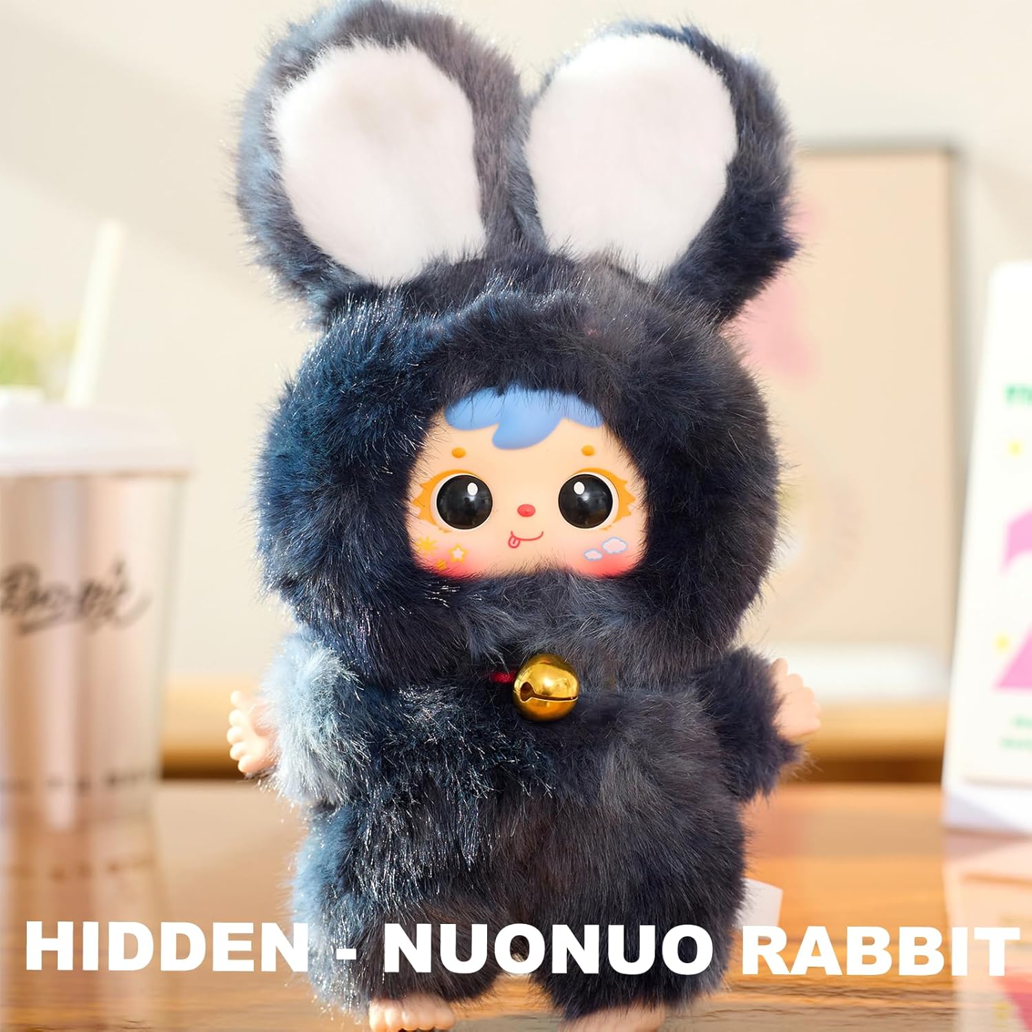 Samuel Magic Bunny Series - Bunny Plush Pendant Blind Box, Blind Box Figures, Random Cute Figures Collectible Home Decorations Birthday Gifts (Bunny (Single Box))