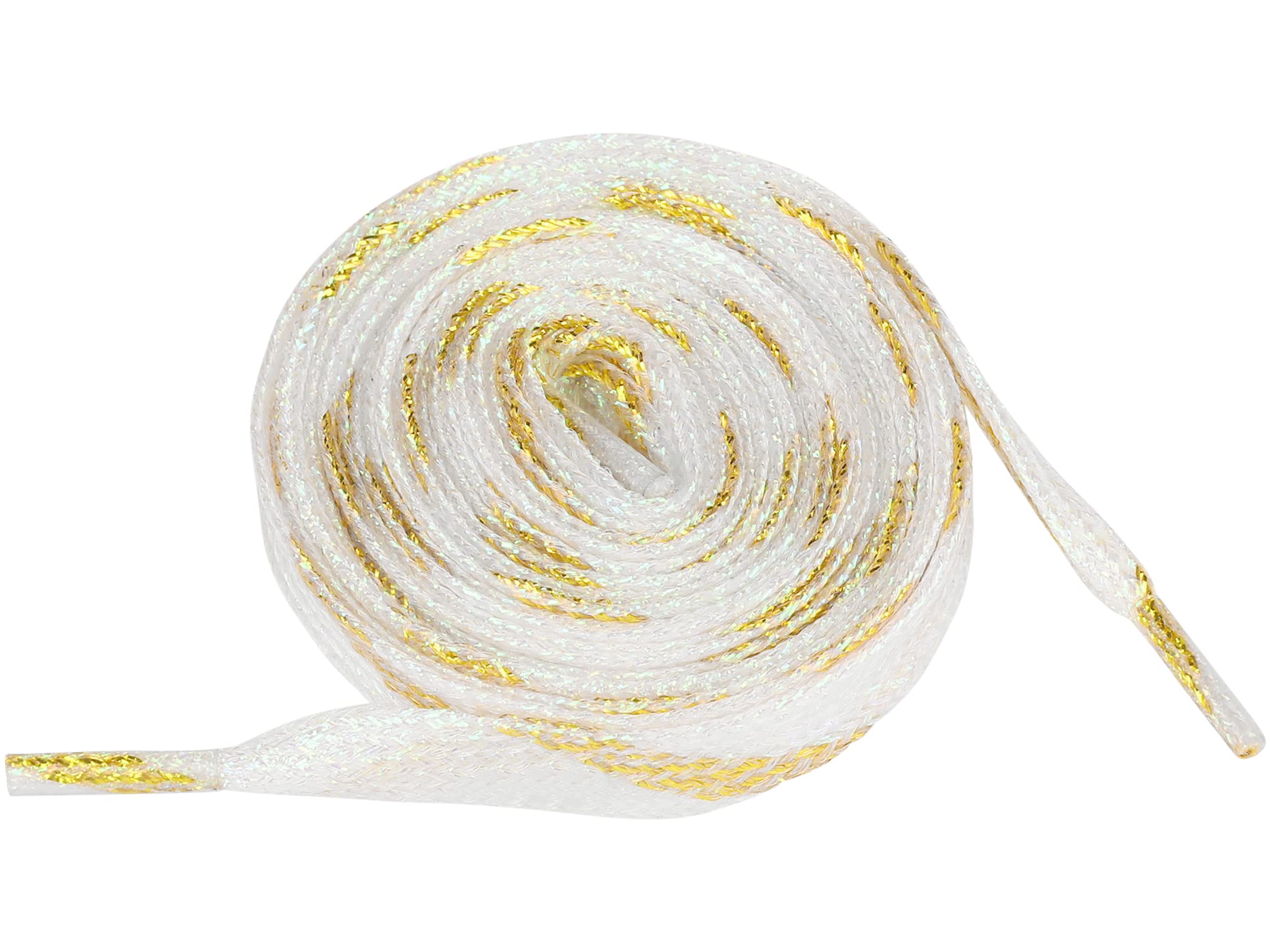 Allegra K Metallic Shoelaces Sparkly Glitter Shoe Strings Shiny Flat Shoe Laces for Sneakers