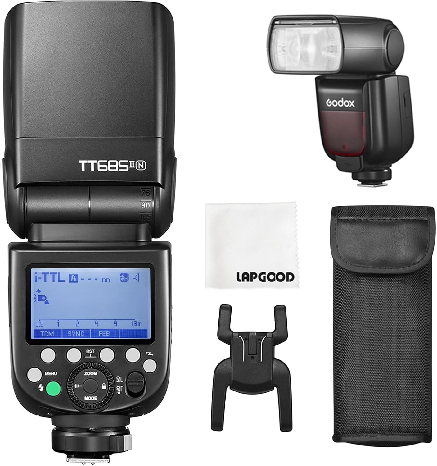 Godox TT685II-N Flash for Nikon Camera Flash Speedlite, E-TTL 2.4G Wireless GN60 HSS, 2.4G Wireless X System Compatible with Nikon D800 D700 D7100 D7000 D5200 D5000