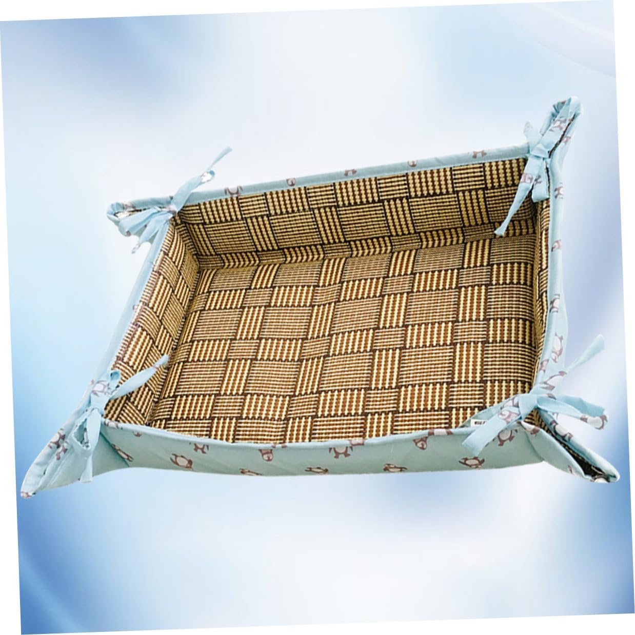 Mikikit Pet Summer Sleeping Mat and Cat Bed with Ice Blue Cooling Surface, Size L (60-75cm), Soft Pet Rest Mat for Dogs and Cats Suitable for Crate and Indoor Use