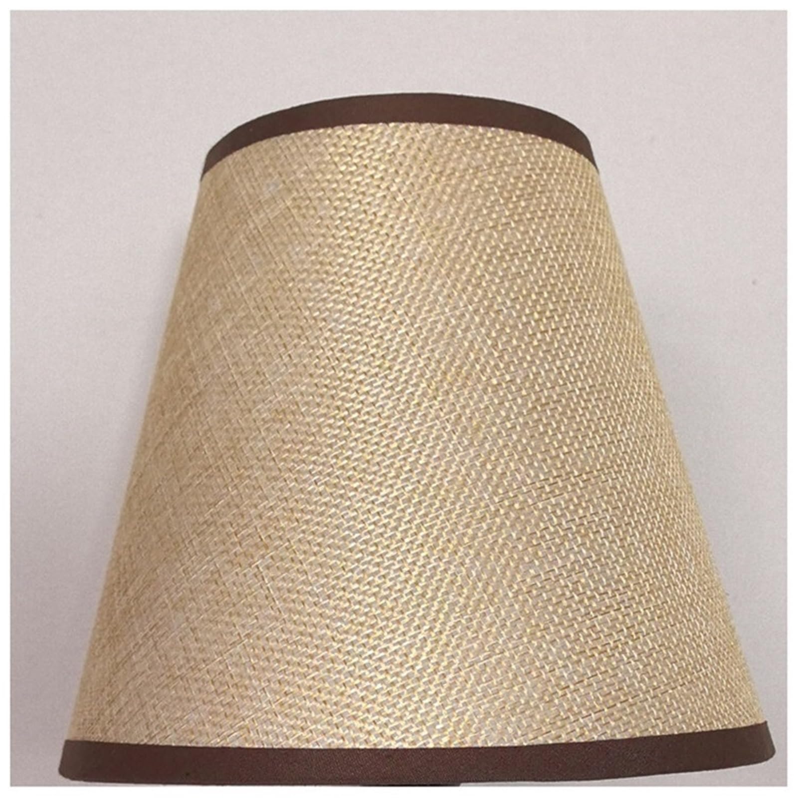 Matte Black Iron Wall Sconce Taper Linen Fabric Shade Light Applique