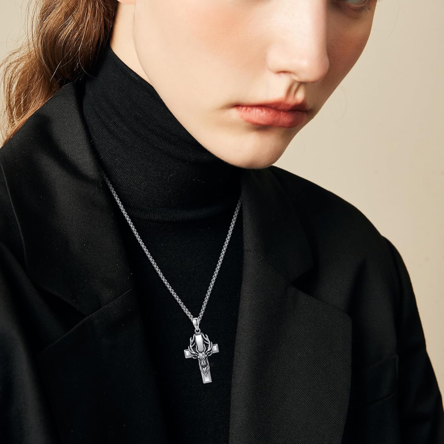 Cross Necklace for Men Women 925 Sterling Silver Christian Pendant Religious Jewelry Gift for Men Women. - Image 4