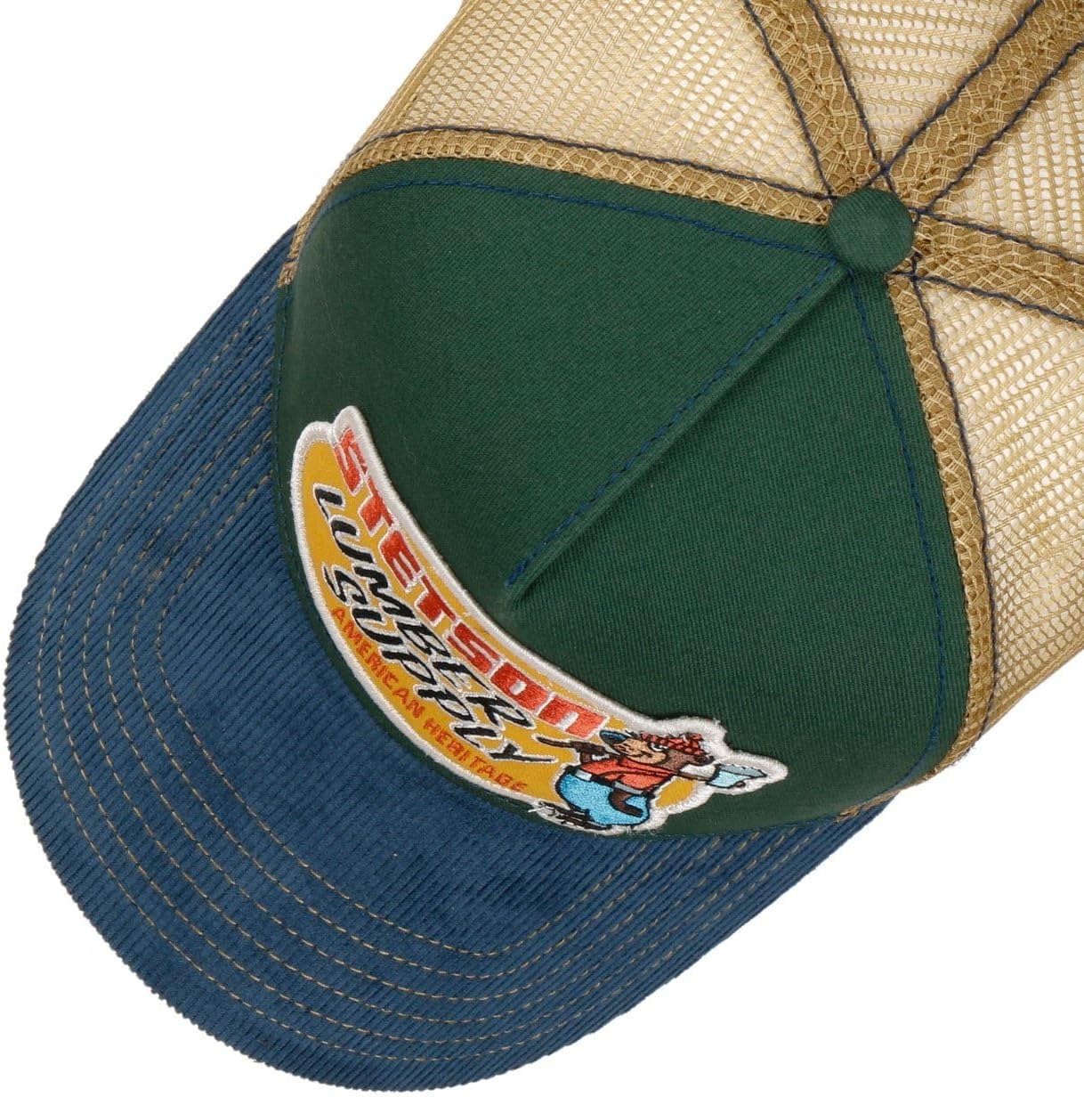Stetson Lumber Supply Trucker Cap Mesh Snapback Cotton Beavers Patch Men Summer Winter - Image 2