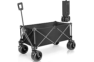 127L Collapsible Foldable Wagon Cart with Durable Frame for Heavy Duty Use,...