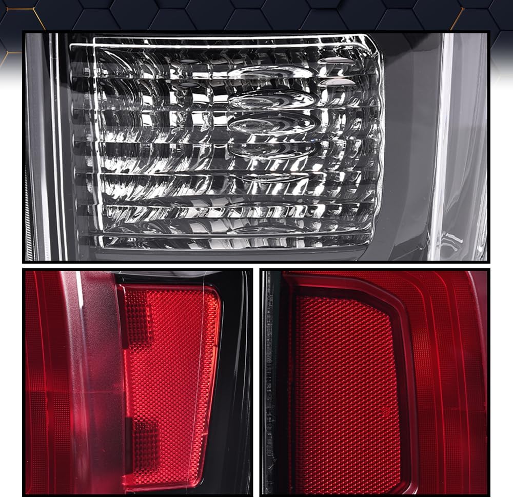 PIT66 Rear Lamp Assembly Taillight Compatible with Toyota Tacoma 2016-2023 All Models 8155004200,81550 04200,81550-04200,TO2801201 Clear Lens Black Housing Right Bulb Included