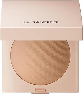 Laura Mercier Real Flawless Luminous Perfecting Talc-Free Pressed Finishing Powder, Creamy Formula, Light Coverage, Natural Luminous Finish, Enlivens Skin, Adds Dimension