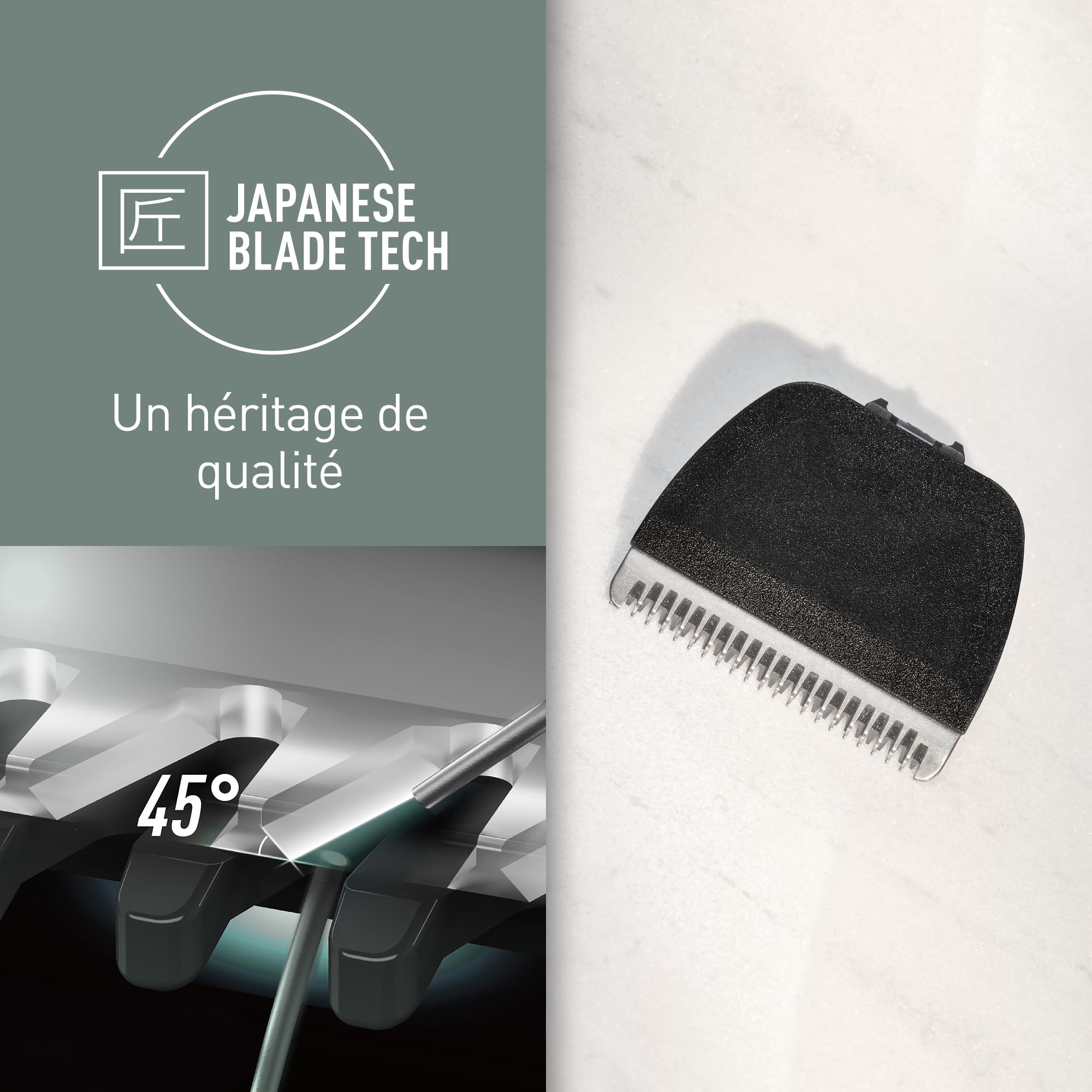 Panasonic WER9521Y1361 Lame de Rechange pour Tondeuse à Cheveux ER-SC60 et ER-SC40, Acier Inoxydable Japonais, Tondeuses à Cheveux