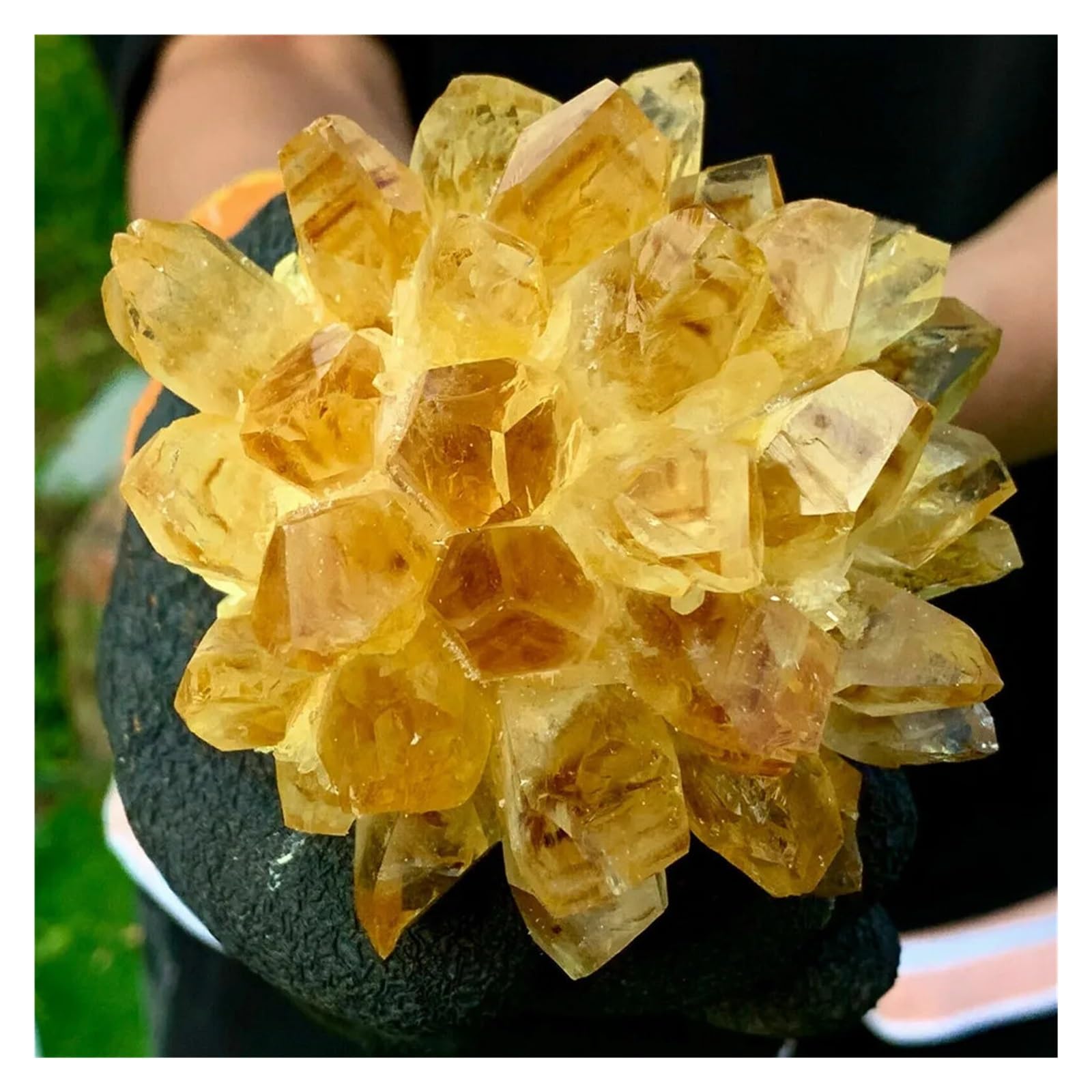 Amas de cristaux de guérison en citrine naturelle de 500g pour purifier l'énergie de la maison