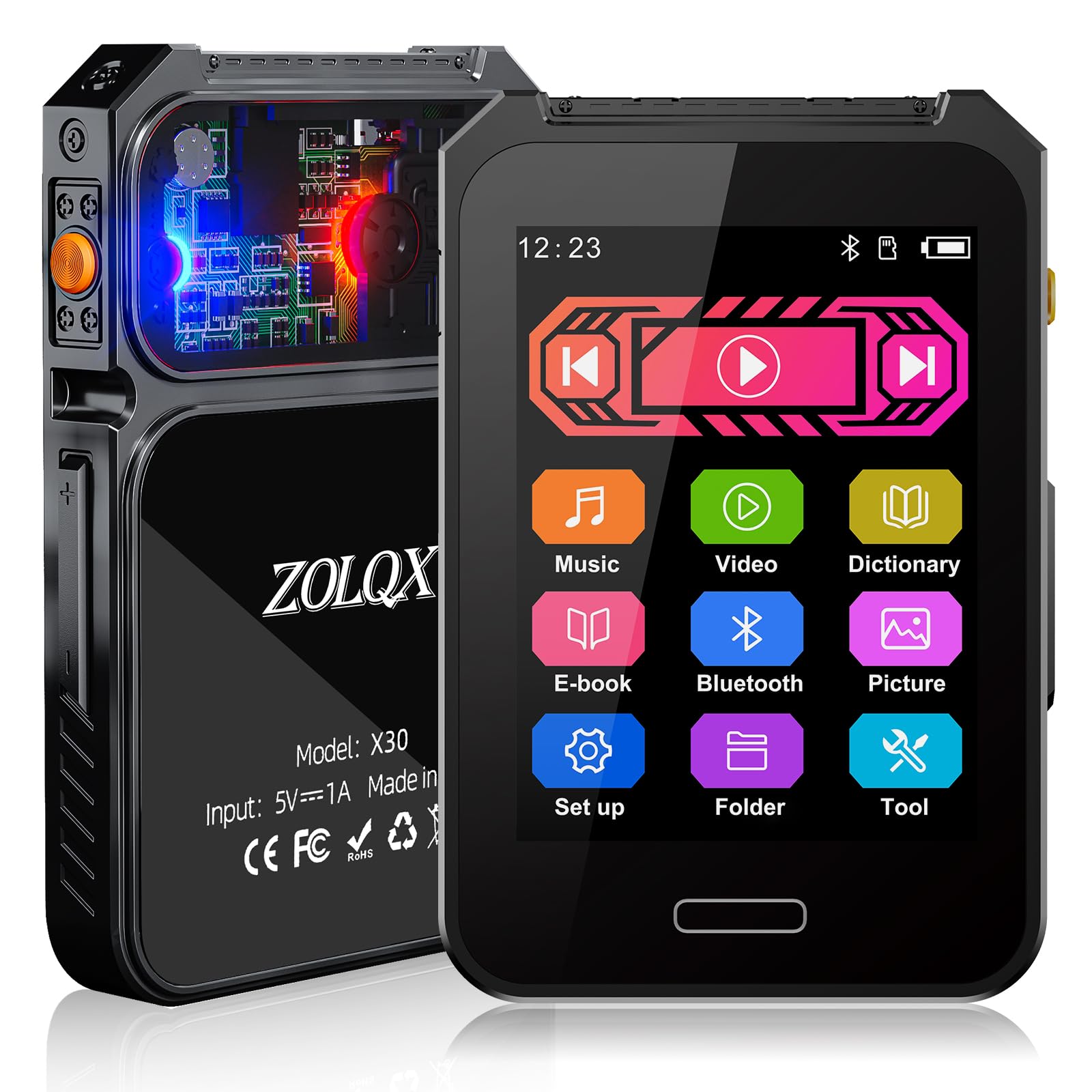 64GB Mp3 Player Bluetooth 5.3 with 2.4