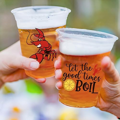 Miniatura 4 de 40 tazas de plástico para carnaval, 12 onzas, Let's Get Cray, vasos transparentes desechables, tazas de Mardi Gras para beber para FMardi Gras,