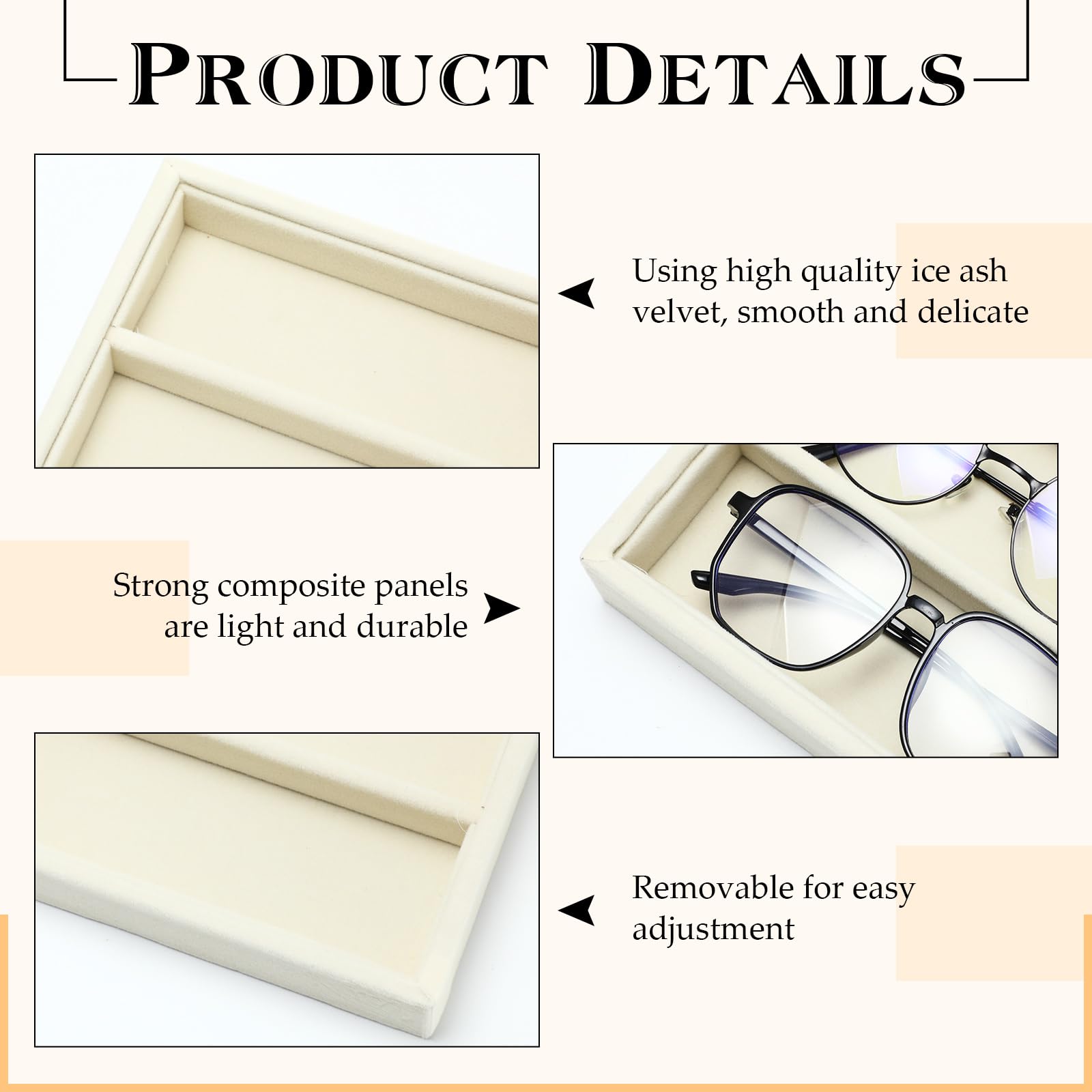 Amazon.com: Batiyeer Sunglasses Organizer Storage Tray 10 