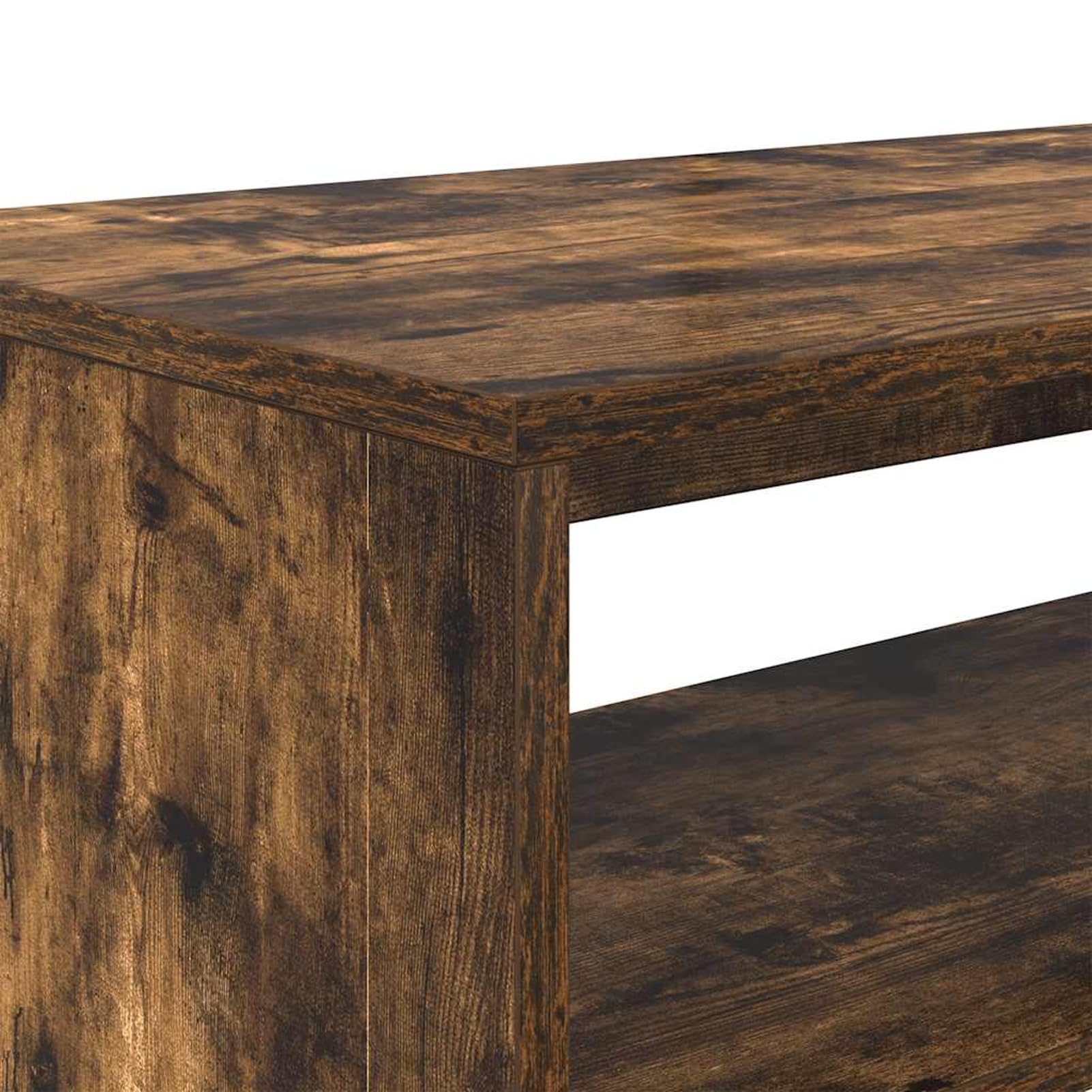 Gecheer TV-Schrank Räuchereiche 80x40x40 cm Holzwerkstoff, Fernsehschrank Fernsehtisch TV-Lowboard für Wohnzimmer Home-Cinema Gamerzimmer859113