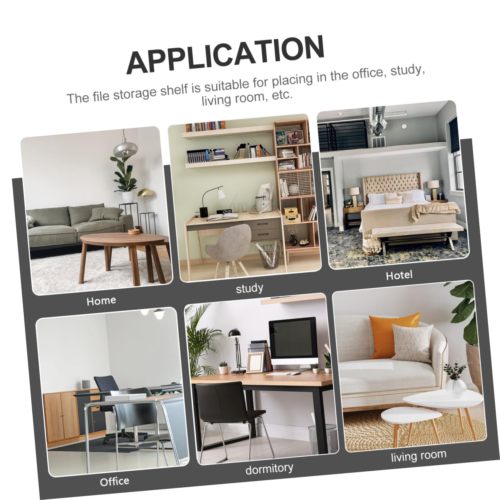 2 pezzi Organizer Scrivania in Plastica Resistente Mensola Documenti Impilabile Portaoggetti Multifunzione per Ufficio e Casa Design e Facile