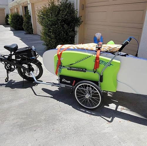 Miniatura 8 de Booyah's - Carrito de carga y bicicleta para remolque, suspensión para playa, carrito deportivo