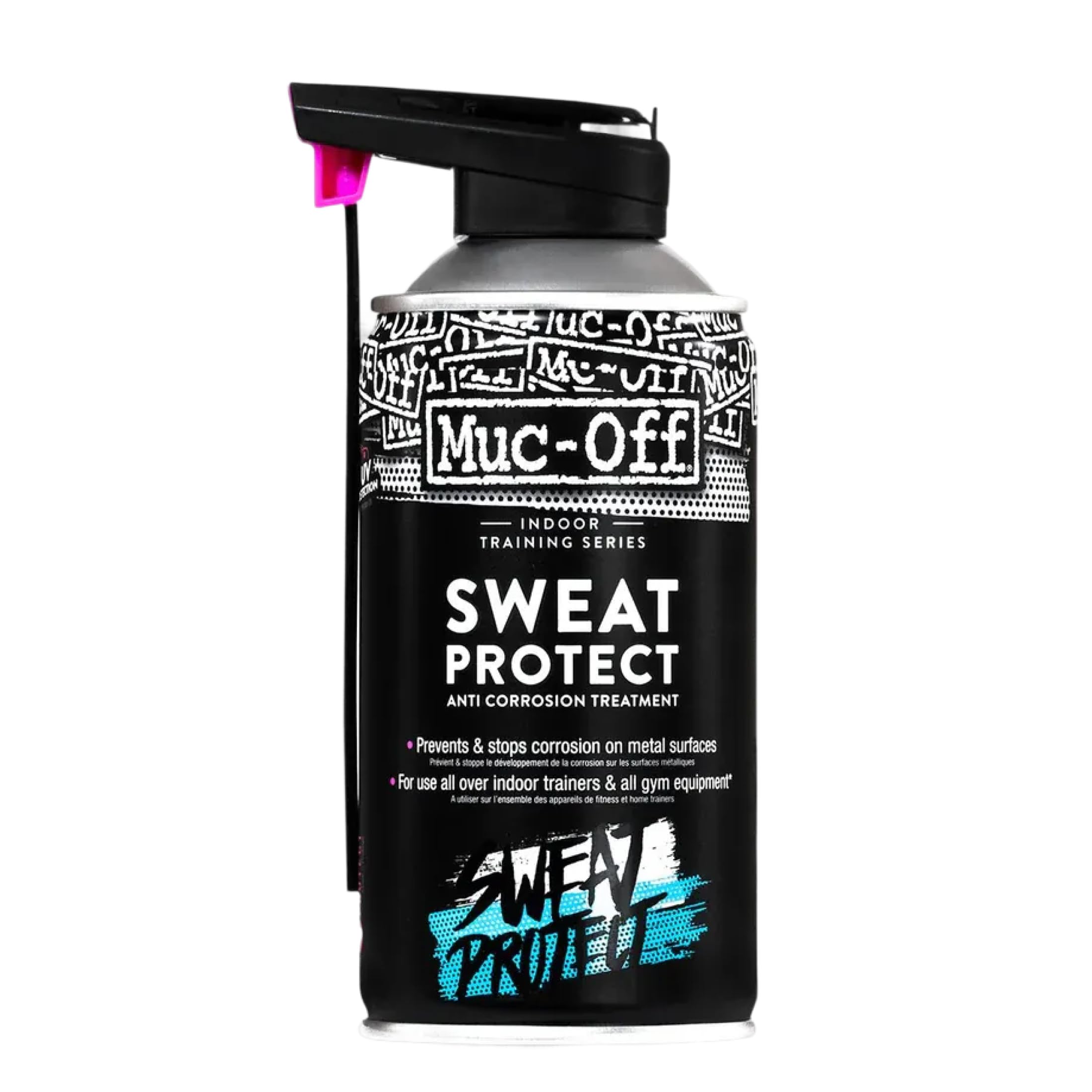 Muc-Off Indoor Training Sweat Protect, 300 ml - Spray Protettivo - Antiruggine Spray e Anticorrosione per Biciclette Indoor e Attrezzature da Palestra