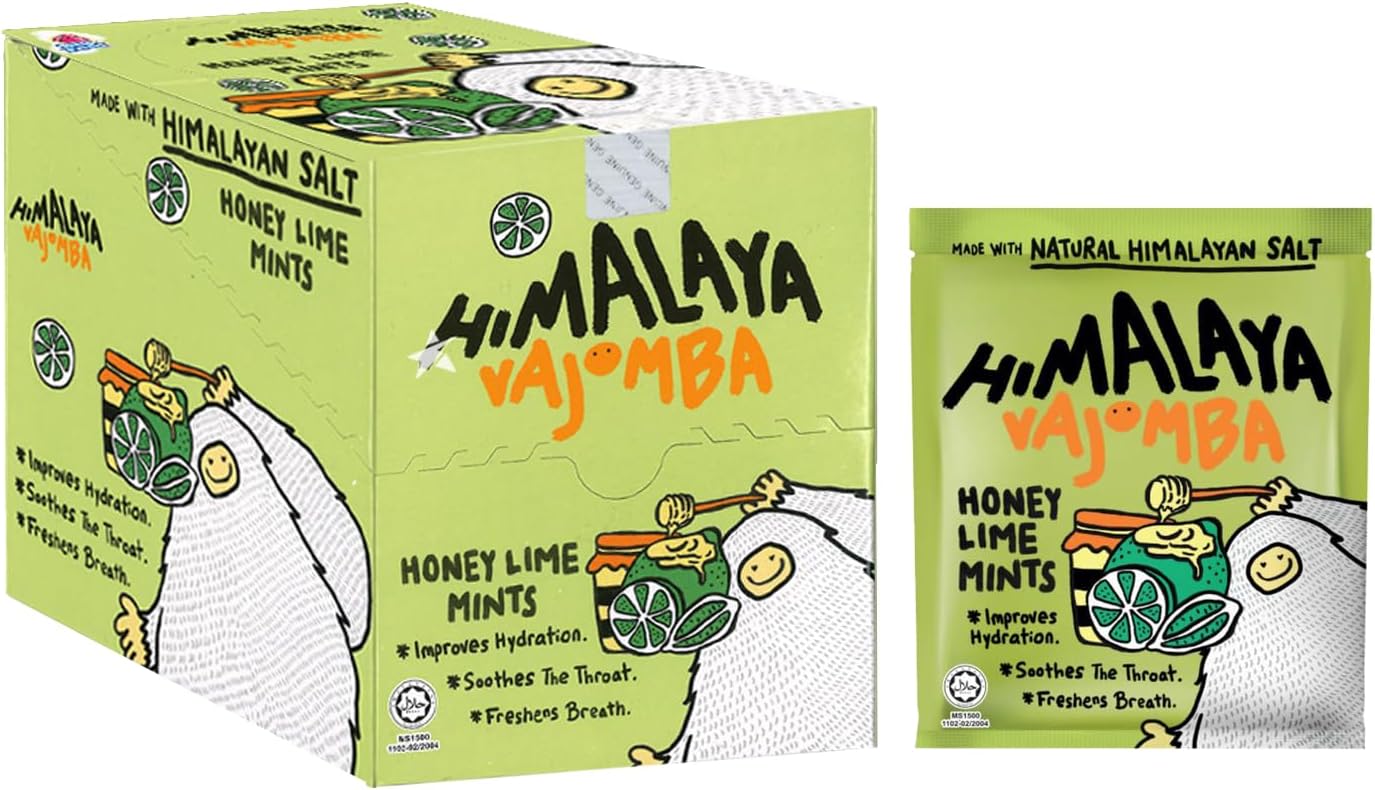 Big Foot Himalaya Salt Candy (Pack of 12) (Honey Lime Mints)