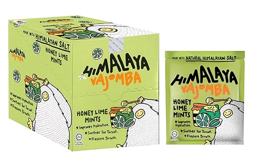Big Foot Himalaya - Caramelos de sal (paquete de 12) (Mentas de miel y lima)