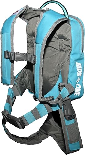 Miniatura 24 de MDXONE Arnés de snowboard para niños con correa retráctil y amortiguadores y arnés de asiento extraíble Azul