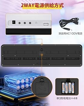 Amazon.co.jp: 電子ピアノ 電子キーボード 61鍵盤 キーボード