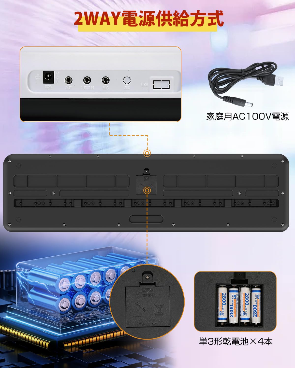 61鍵電子キーボード LCDディスプレイ試し弾きのみ Amazon.co.jp: 電子ピアノ 電子キーボード 61鍵盤 キーボード ピアノ