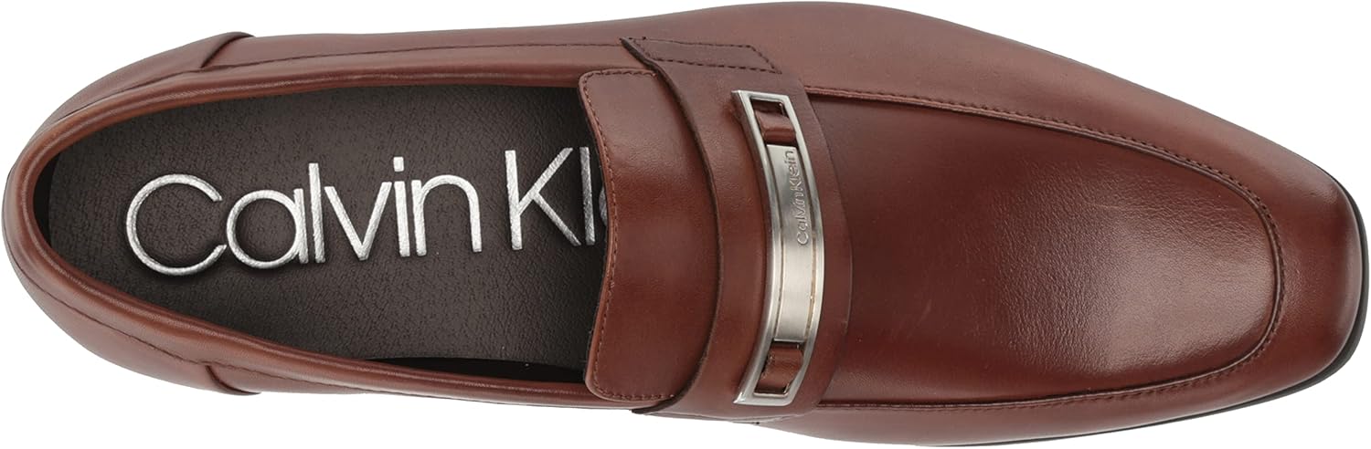Calvin Klein Men's Jameson Loafer Brown Leather 211 8.5 image 5 of 8 B09TQ31H5N