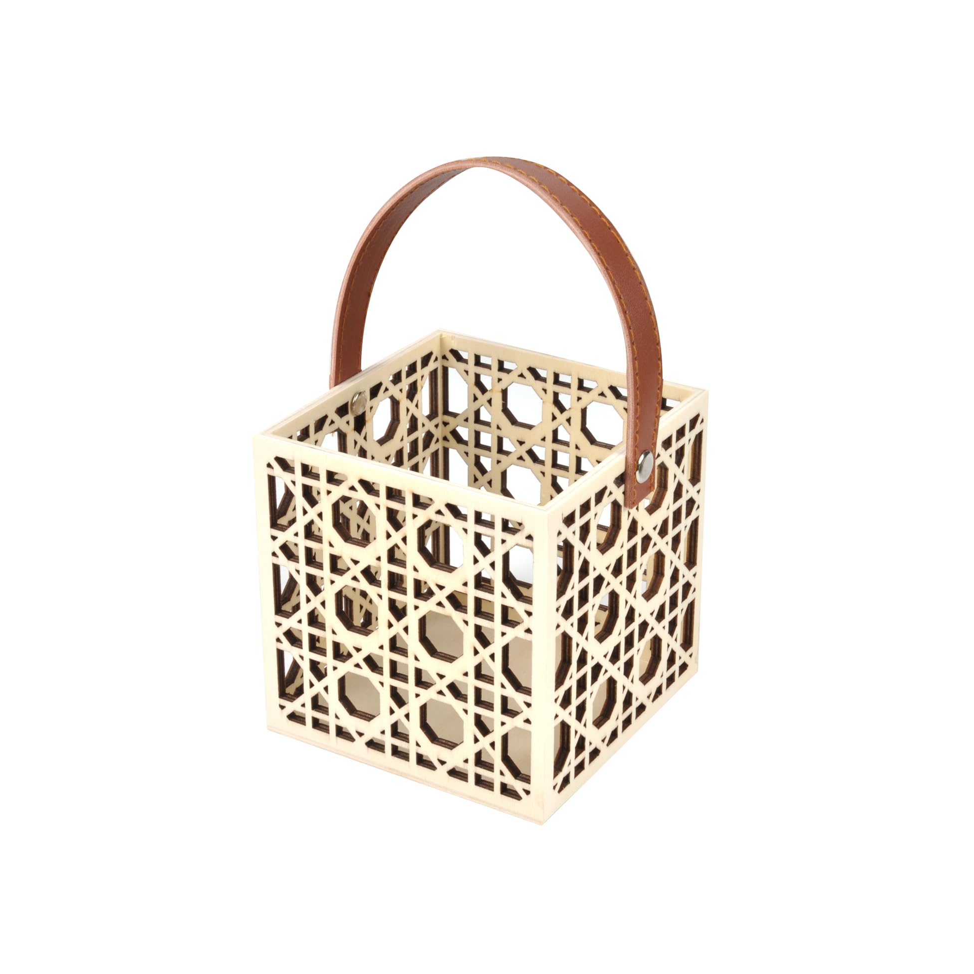 Homéa Natural Homea, Cesta Canage Con Asa Suave, 10 X 10 X 10 Cm