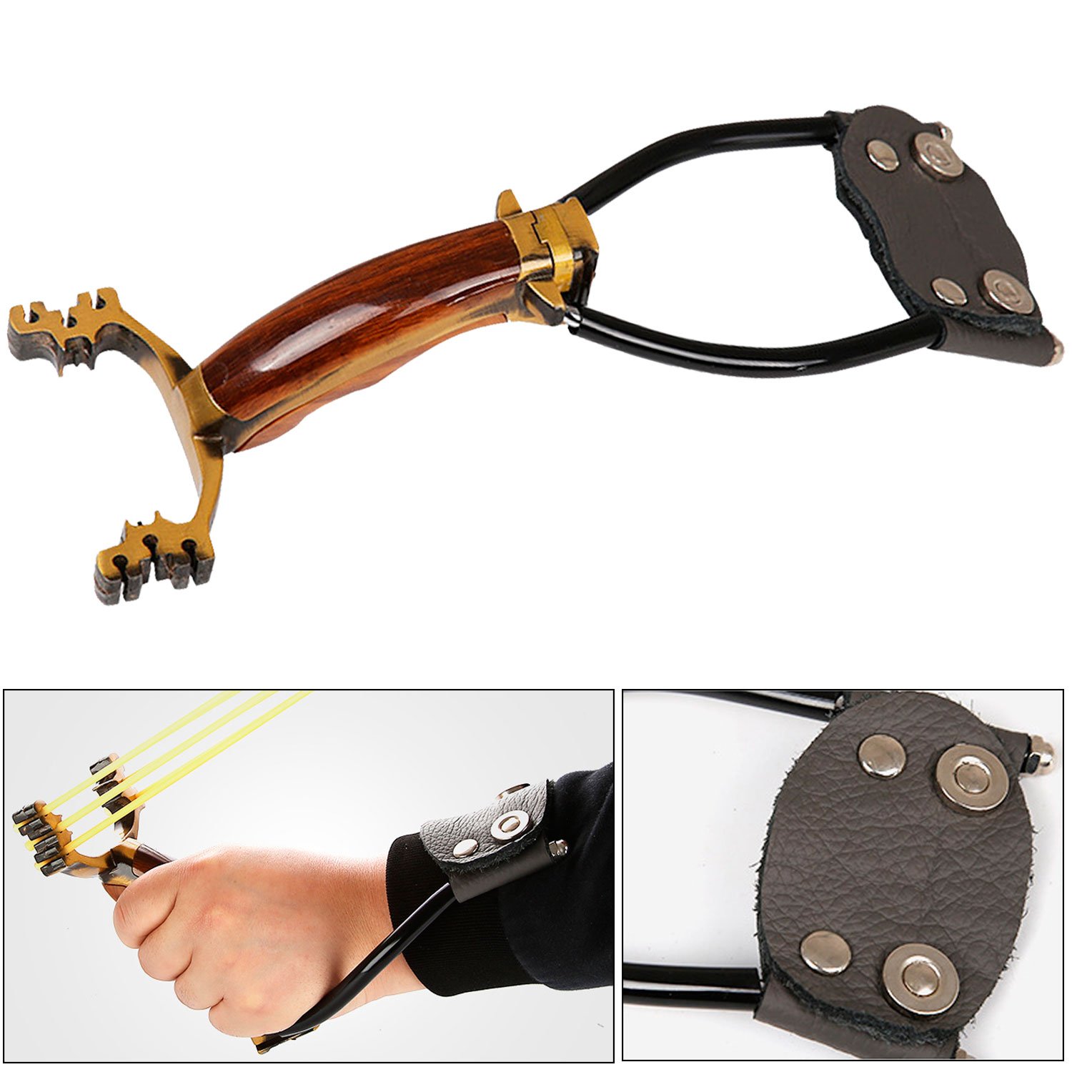 ZQQ Hunting Slingshot,Heavy Duty Wrist Rocket Slingshot Sling Shot for