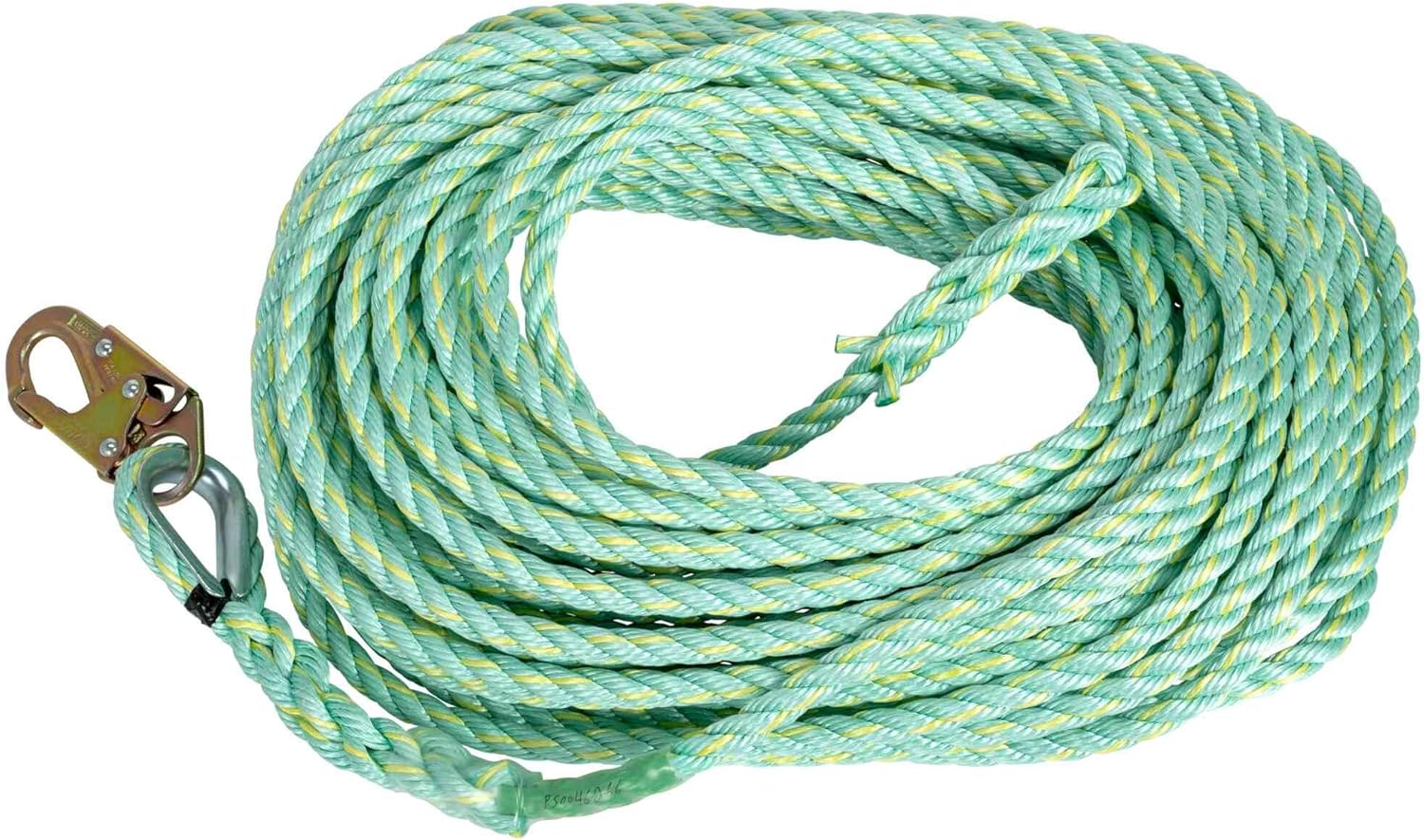 Peakworks Premium Vertical Lifeline - Fall Protection Polysteel 5/8" Diameter Rope Made for Construction, Roofing, Rock/Tree Climbing - ANSI & OSHA Compliant (Multiple Lengths & Anchor End Styles)