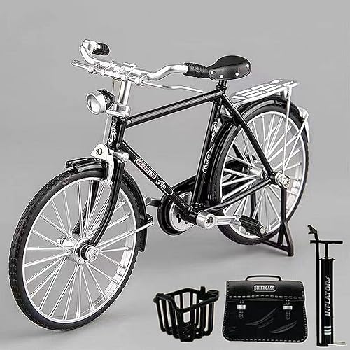Miniatura 7 de Escala de modelo de bicicleta DIY, adorno de modelo de bicicleta retro DIY, simulación 110 Mini modelo de bicicleta modelo de bicicleta ensamblada
