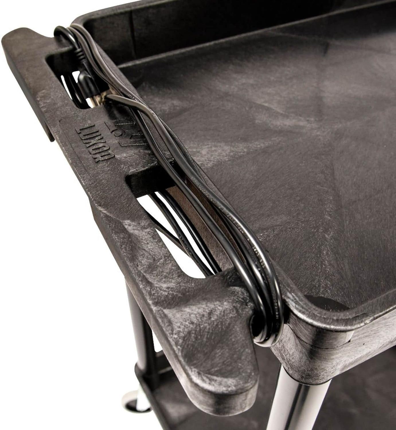 Luxor STC111 40.5" Automotive Utility Cart with 3 Shelves, Black