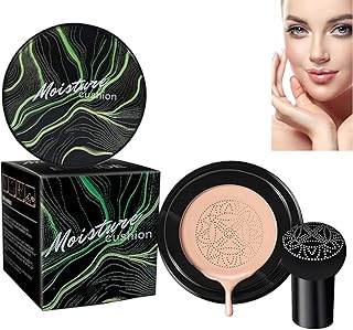 Makeup Base Mushroom Head,Air Cushion Liquid Foundation,Air Cushion BB,Liquid Foundation Mushroom,Natural Moisturizing Full Coverage Foundation,Brightening Pigment BB Cream Foundation for Women