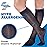 (3 Pairs - Closed Toe) Made in USA - Compression Socks for Women 15-20mmHg - Sheer Compression Knee High Stockings for Post Surgery, Pregnancy, Arthritis, Edema - Navy, Large - A101NV3-3