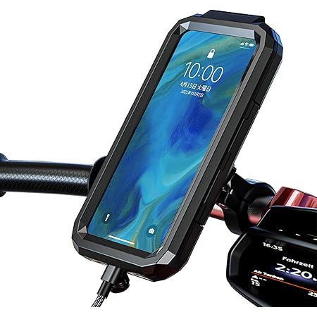 Amazon Co Jp スマホホルダー 自転車 防水 スタンド 防振 バイク用 携帯 スマートフォン 撮影 360度回転 スクーター ホルダー 固定用 7インチ以下 Iphone Galaxy Android 多機種対応 M18l スポーツ アウトドア