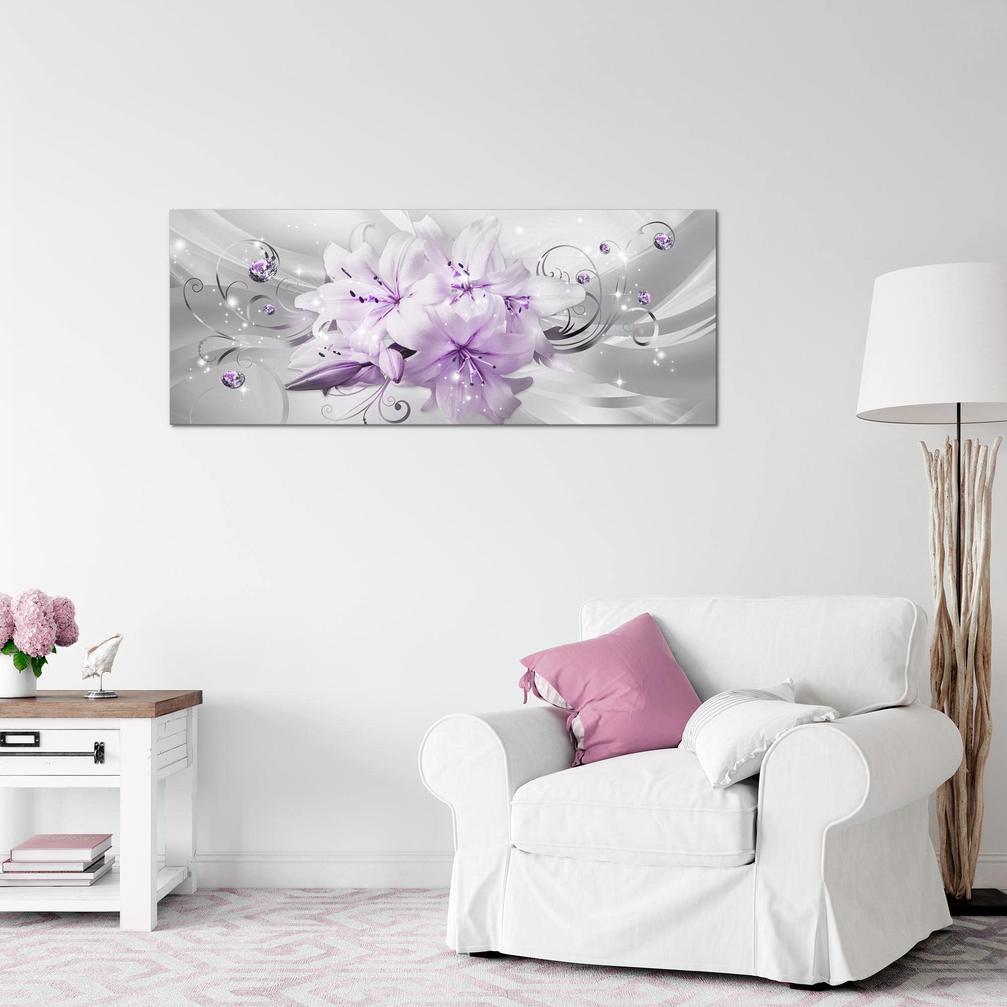 103651c, wandafbeelding, abstracte wandafbeelding op canvas, XXL-formaat, thema woonkamer, woning, decoratie, kunstdruk, grijs, 5-delig, made in Germany, klaar om op te hangen