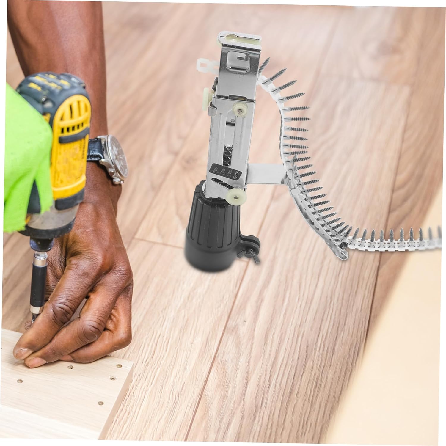 Chain Belt Screw siding Tool Electric Screw Electric Brad Nailer Cordless Staple Electric Woodworking Tool Automatic Nail Machine Baseboard Screw Machine Stainless Steel