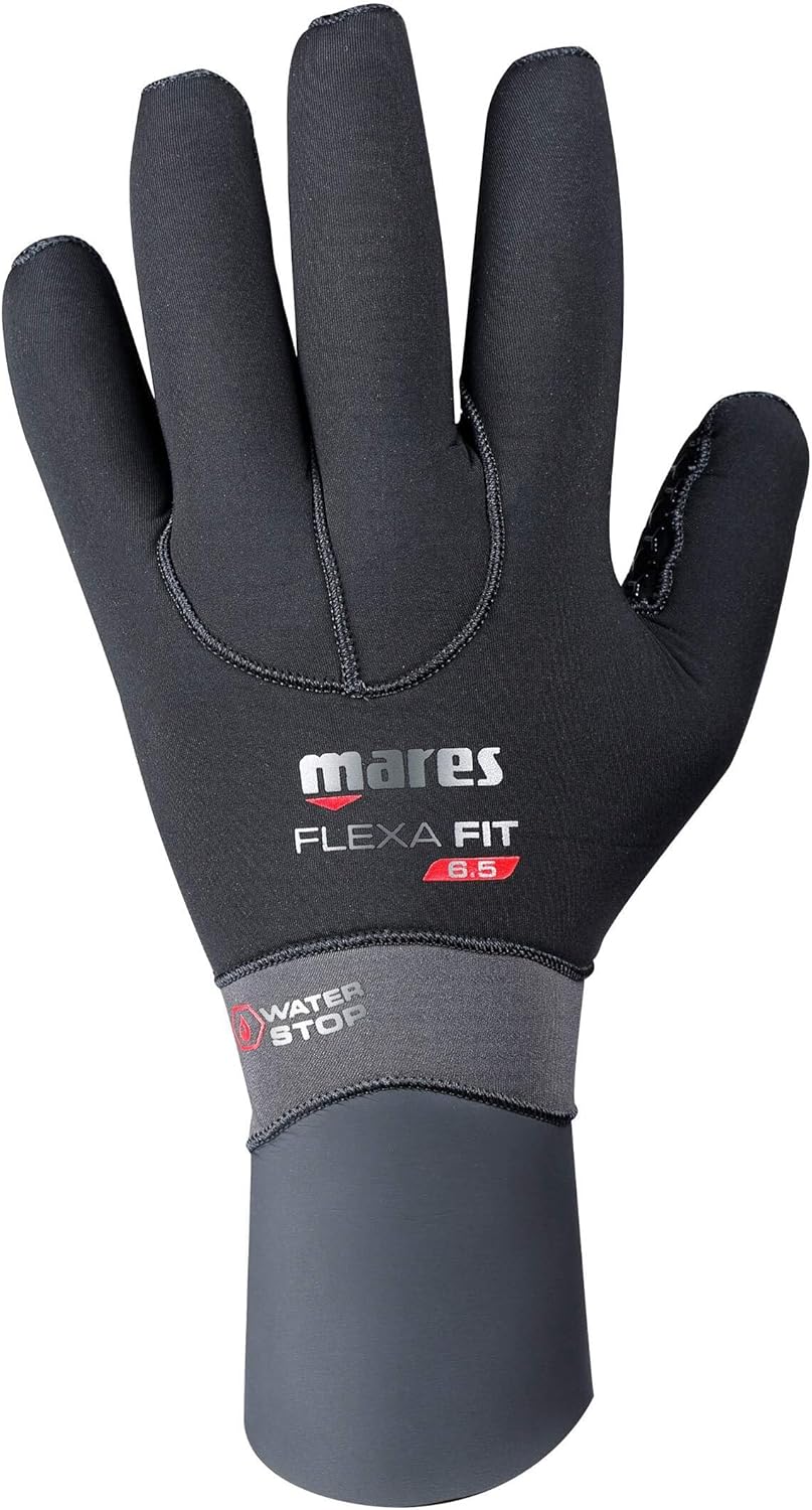 Mares Flexa Fit Men's Glove, Black, Size: L (Manufacturer's Size: L)