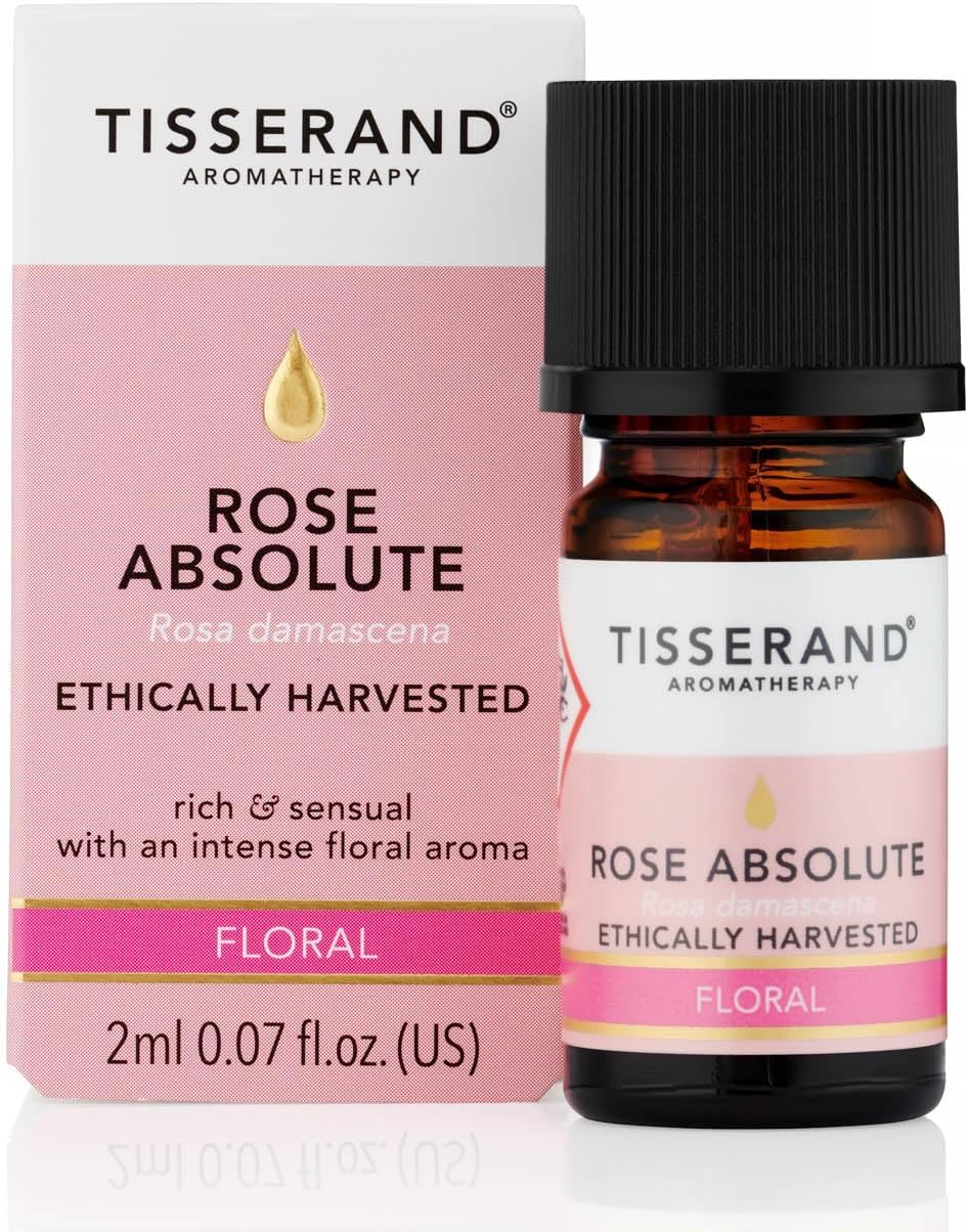 Tisserand Rose Absolute Ethically Harvested - 2ml | Rich Floral Rose Absolute Aroma, 100% Natural Pure Essential Oils, Uncompromising Quality, Certified Vegan