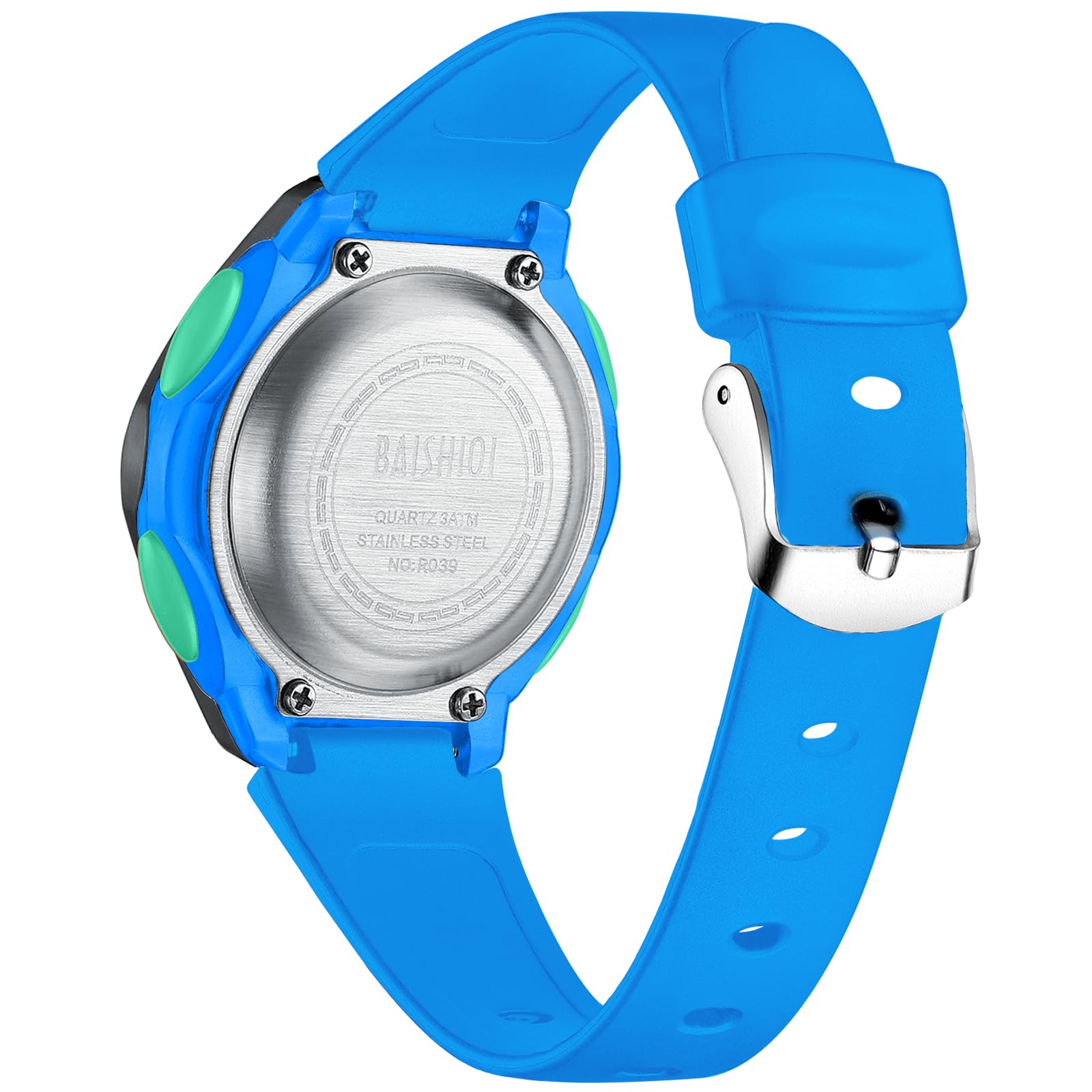 Relojes Digital Niños Niñas Impermeables Multifuncionales Relojes para Niños Deportes Reloj de Pulsera de Banda Suave para Niños con EL Retroiluminación/Alarma/Fecha/CronóMetro