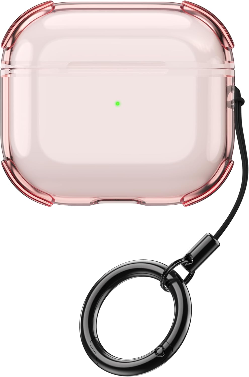 المتطور - جراب متوافق مع سماعات ايربودز الجيل الرابع شفاف، مقا... - view 1