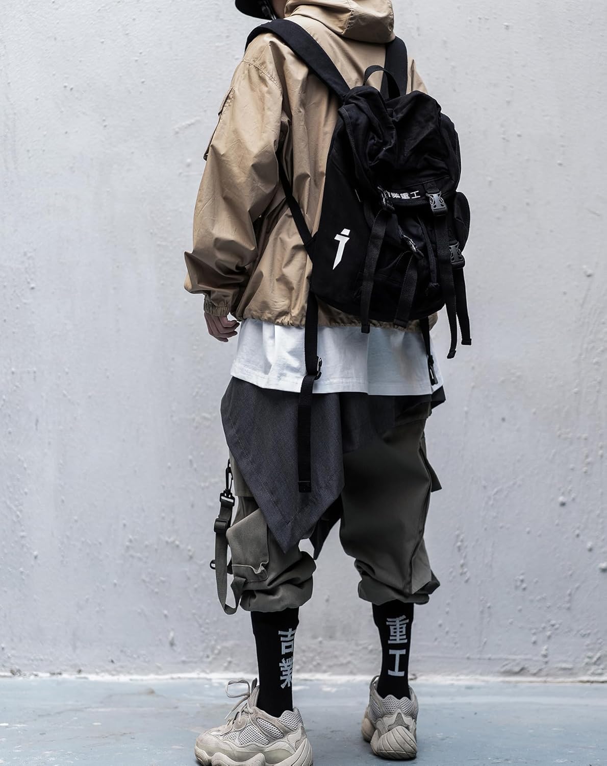 Niepce Inc Japanese Streetwear Techwear Cargo Pants for Men with Straps - Image 4