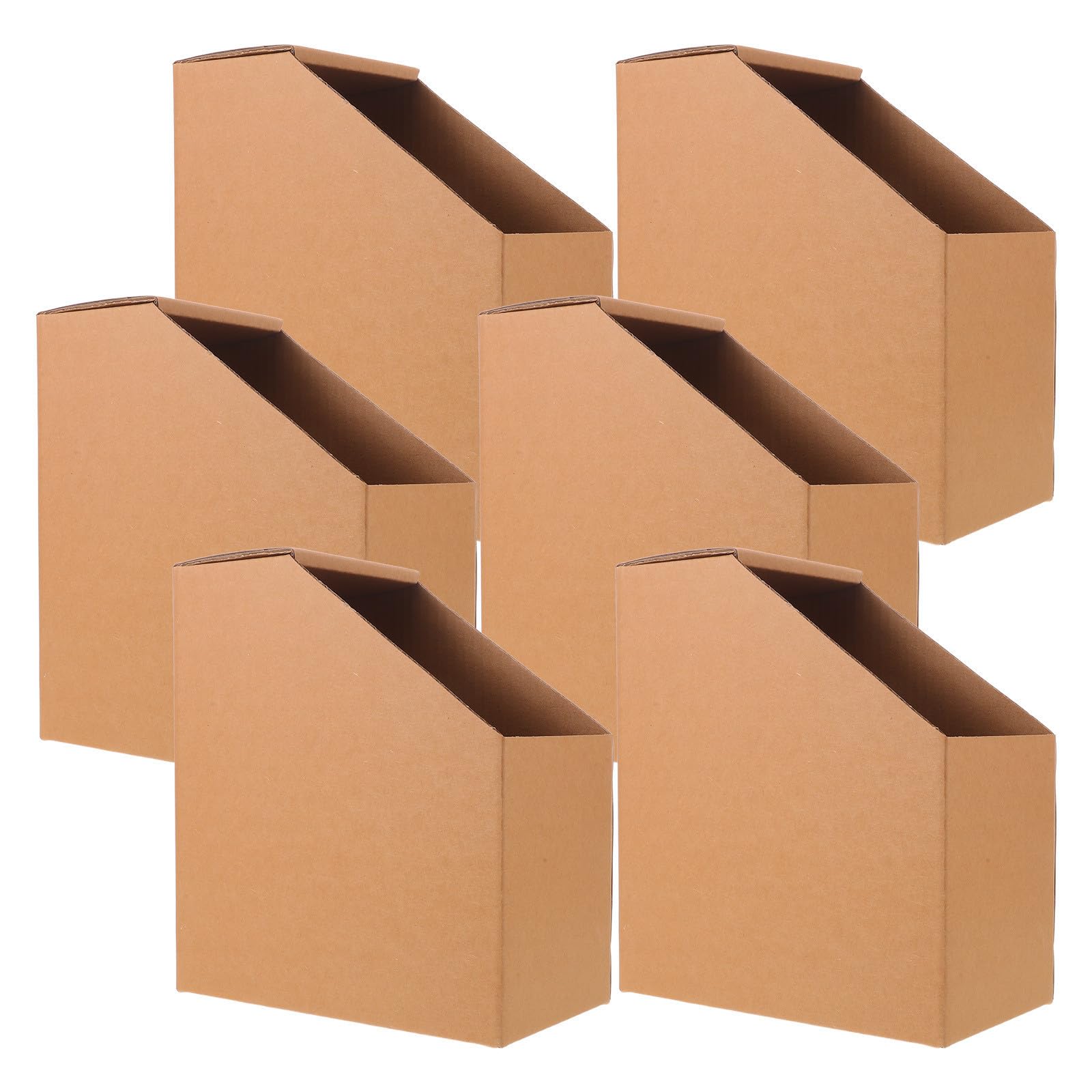 Cajas de cartón corrugado PRETYZOOM organizadoras apilables de 6 piezas