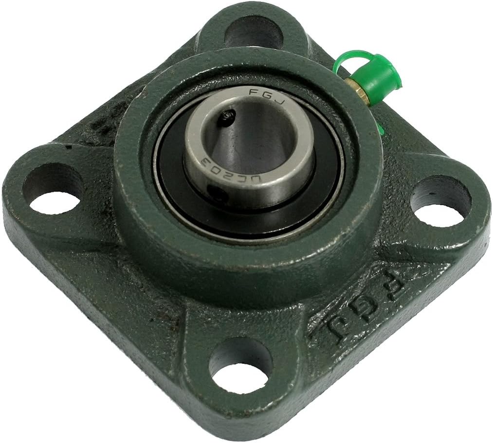 UC203 17mm Drill Hole Self-aligning Metal Flange Bearing F203