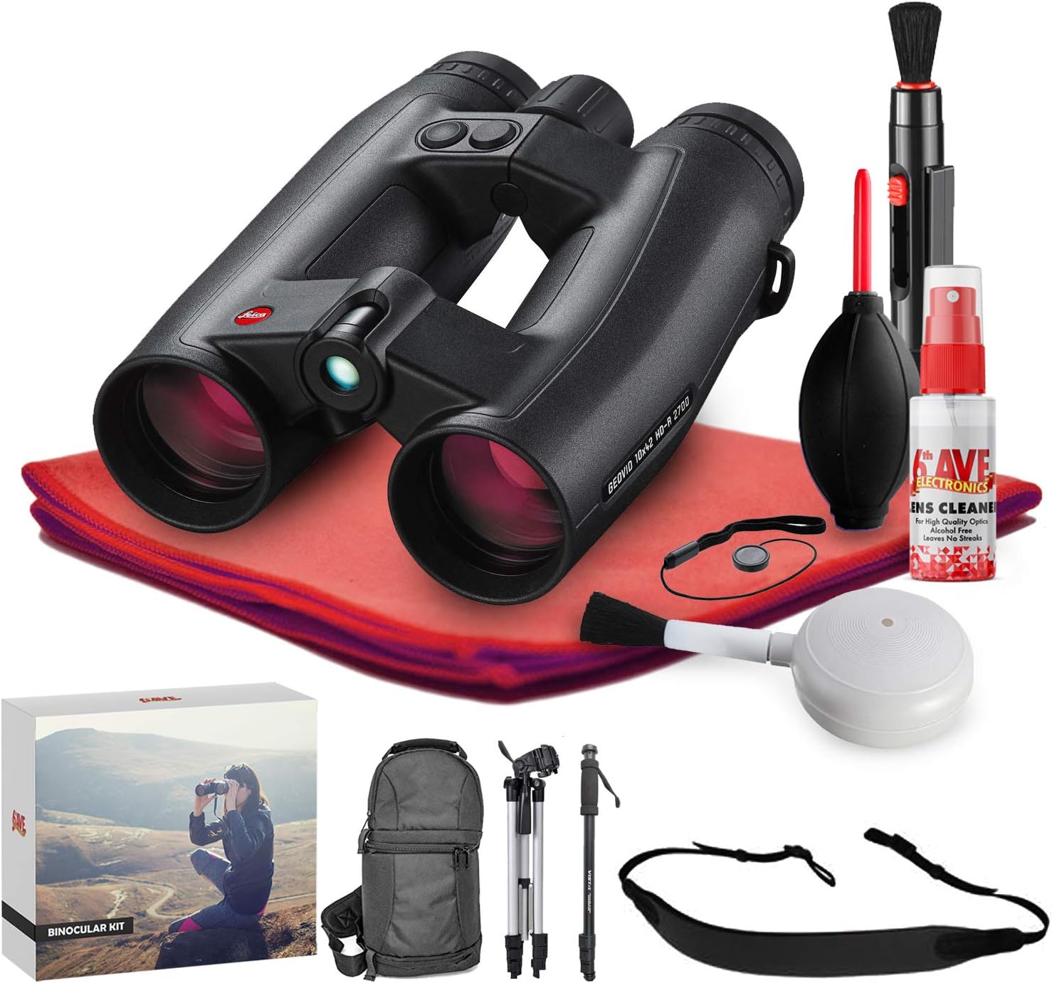 Leica 10x42 Geovid HDR 2700 Rangefinder Binocular (Black