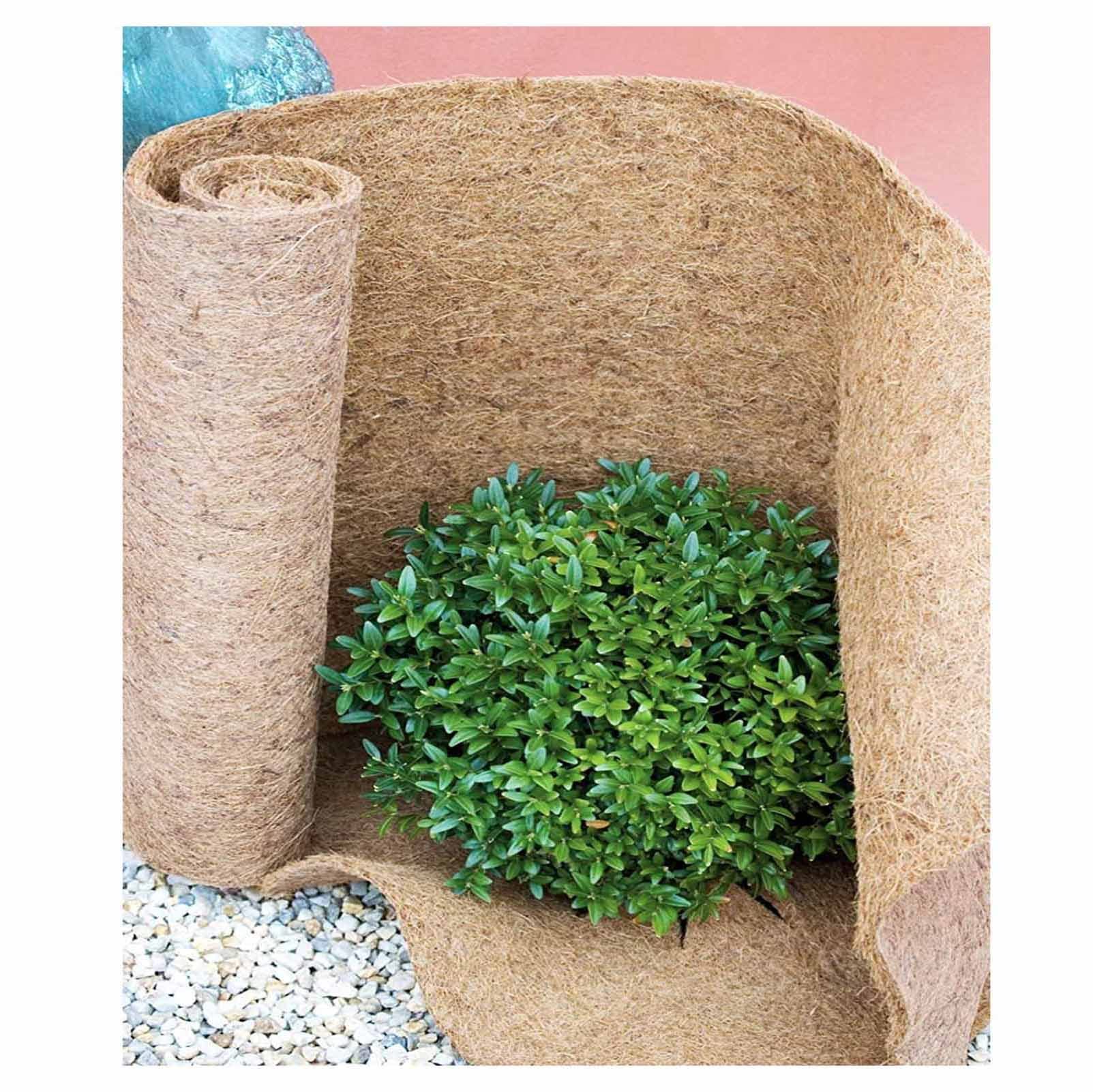 Rollo de alfombra de fibra de coco para reptiles, antideslizante para invierno, forro aislante para plantas, protección contra el frío, 110 cm x 300 cm