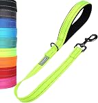 VIVAGLORY Short Dog Leash Closelyt Traffic Leash for Dog with Soft Padded Handle for Training & Walking, Padded Neoprene & Heavy Duty, 12Inch, Black | with Soft Padded Handle for Walking & Training, Padded Neoprene & Heavy Duty