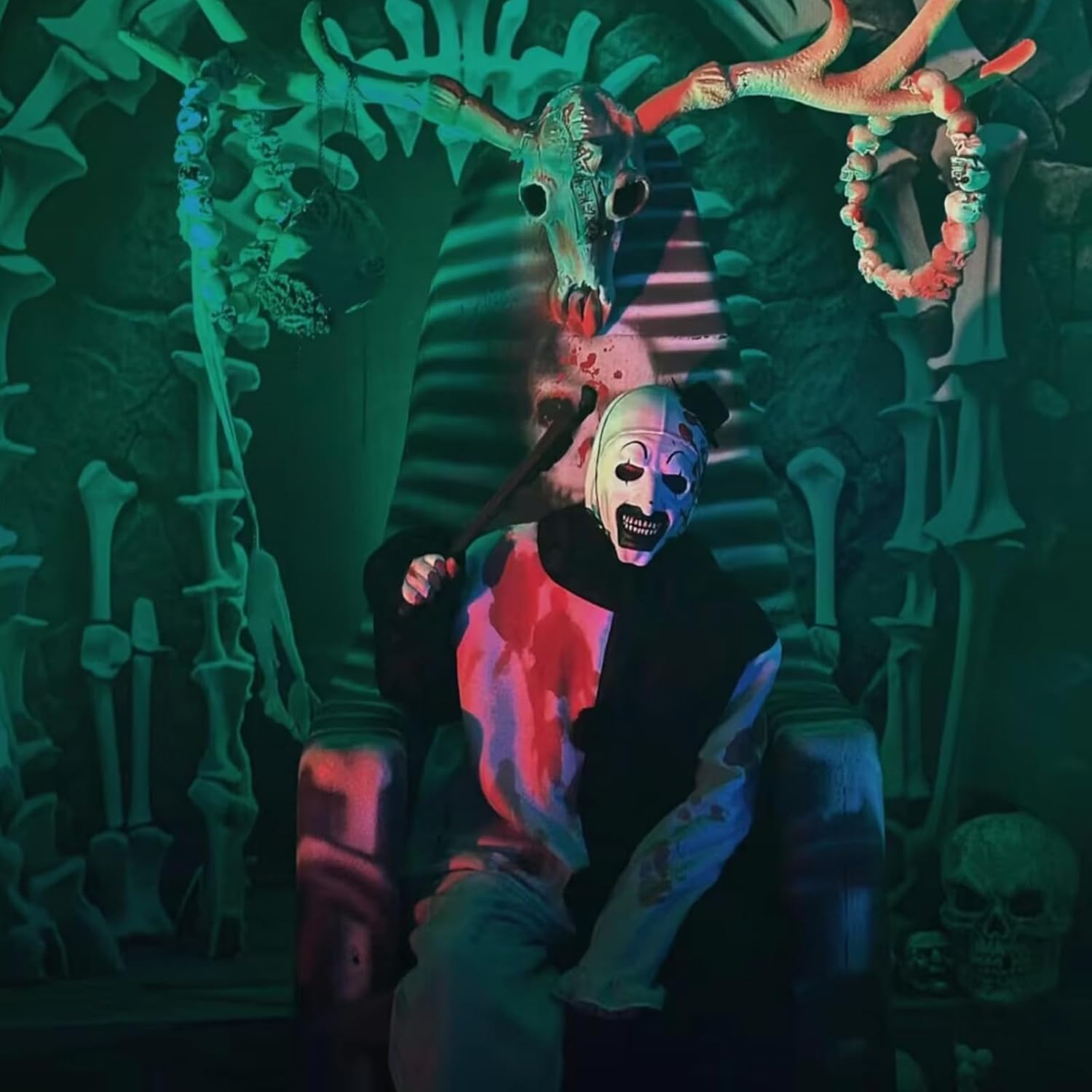 Art The Clown Mask Terrifier Full Head Latex Scary Killer Clown Mask Halloween Cosplay Costume For Adults - Image 6