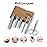 Nail Clipper Set, 6 Pcs Toenail Clippers, Stainless Steel Fingernail Clipper, and PU Leather Manicure Set, Gift Ideas (Beige)