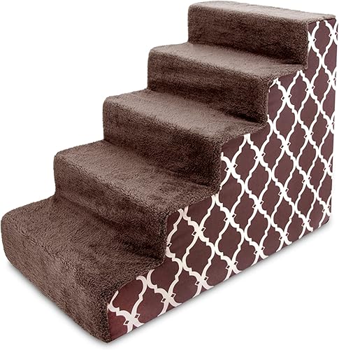 Miniatura 21 de Best Pet Supplies - Escalera de espuma plegable y portátil para mascotas, equilibrada y segura, base antideslizante, para sillón, sofá y cama alta,