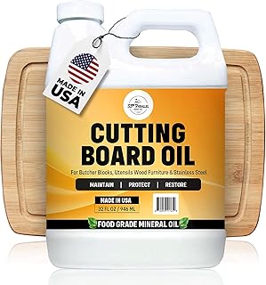 Food Grade Mineral Oil (32 Oz) | Food Safe Cutting Board Oil for Butcher Blocks, Salad Bowls, Charcuterie | Kitchen Countertops Conditioner - Works on Wood, Marble, Granite, Soapstone | 32 Ounces