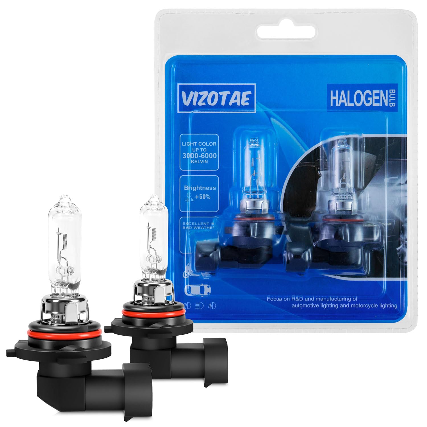 Amazon.com: Vizotae 9005 HB3 Halogen Headlight Bulb, 12V 60W 3800K